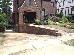 Mt. Lebanon Engineered Retaining Wall - Walkway